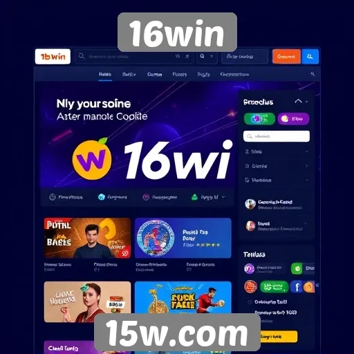 Análise da interface do usuário do site 16win